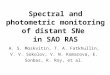 Spectral and photometric monitoring of distant SNe in SAO RAS A. S. Moskvitin, T. A. Fatkhullin, V. V. Sokolov, V. N. Komarova, E. Sonbas, R. Roy, et al