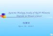 Systems-Biology Study of RGD Mimetic Peptide in Breast Cancer 阮雪芬 Nov 30, 2003