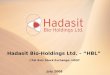 Hadasit Bio-Holdings Ltd. – “HBL” ((Tel Aviv Stock Exchange: HDST July 2008