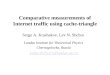Comparative measurements of Internet traffic using cache-triangle Landau Institute for Theoretical Physics Chernogolovka, Russia {sakr,shchur}@landau.ac.ru