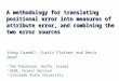 A methodology for translating positional error into measures of attribute error, and combining the two error sources Yohay Carmel 1, Curtis Flather 2 and