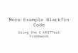 More Example Blackfin Code Using the E-UNITTest Framework