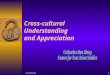 2015/6/21 Cross-cultural Understanding and Appreciation