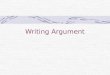 Writing Argument. To focus and refine the topic 議題 (issue) 與主題 (topic) 的不同 找出議題 找出與議題相關的問題，區分問題的面 向 思考並寫下個人的論點