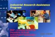 Industrial Research Assistance Program IRAP - creating wealth for Canadians through technological innovation – 2004 Oct P. Meloche