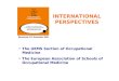 INTERNATIONAL PERSPECTIVES The UEMS Section of Occupational Medicine The European Association of Schools of Occupational Medicine Barcelona 9-10 November