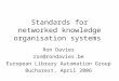 Standards for networked knowledge organisation systems Ron Davies ron@rondavies.be European Library Automation Group Bucharest, April 2006