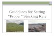 Guidelines for Setting “Proper” Stocking Rate K. Launchbaugh UDSA-ARS