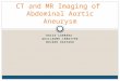 ROCIO CABRERA GUILLAUME LEMAITRE MOJDEH RASTGOO CT and MR Imaging of Abdominal Aortic Aneurysm