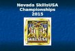Nevada SkillsUSA Championships 2015. Outstanding Service Award
