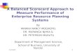 1 A Balanced Scorecard Approach to Measure Performance of Enterprise Resource Planning Systems By MARIKA NANCY MOGIKOYO, DR. MURANGA NJIHIA & DR. PETERSON