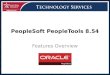 Features Overview PeopleSoft PeopleTools 8.54. PeopleTools Overview PeopleTools provides the underlying technology for PeopleSoft applications. All PeopleSoft