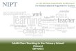 Multi-Class Teaching in the Primary School (Primary) NIPTWS14