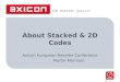 About Stacked & 2D Codes Axicon European Reseller Conference Martin Morrison