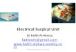 Electrical Surgical Unit Dr Fadhl Al-Akwaa fadlwork@gmail.com  Please contact Dr Fadhl to use this material