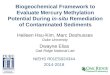 Biogeochemical Framework to Evaluate Mercury Methylation Potential During in-situ Remediation of Contaminated Sediments NIEHS R01ES024344 2014-2018 Heileen