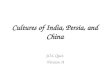 Cultures of India, Persia, and China SOL Quiz Version A