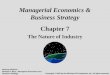 Managerial Economics & Business Strategy Chapter 7 The Nature of Industry McGraw-Hill/Irwin Michael R. Baye, Managerial Economics and Business Strategy