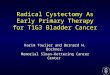 Radical Cystectomy As Early Primary Therapy for T1G3 Bladder Cancer Karim Touijer and Bernard H. Bochner. Memorial Sloan-Kettering Cancer Center