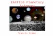 EART160 Planetary Sciences Francis Nimmo. Last Week Giant planets primarily composed of H,He with a ~10 M e rock-ice core which accreted first They radiate