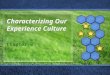 Characterizing Our Experience Culture Chapter 3. Experience Realms Absorption entertainment educational Passive Active Participation esthetics escapist