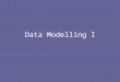 Data Modelling I. Plan Introduction Structured Methods –Data Flow Modelling –Data Modelling –Relational Data Analysis Feasibility Maintenance