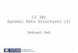 1 CS 201 Dynamic Data Structures (3) Debzani Deb