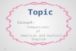 Topic Group4: Comparisons of American and Australian English