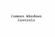 Common Windows Controls. Objectives Learn about common Windows controls Load, display, and share images with other control instances using the ImageList