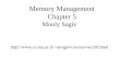Memory Management Chapter 5 Mooly Sagiv msagiv/courses/wcc08.html