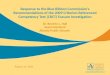 Response to the Blue Ribbon Commission’s Recommendations of the 2009 Criterion Referenced Competency Test (CRCT) Erasure Investigation Dr. Beverly L. Hall