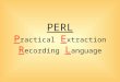 PERL P ractical E xtraction R ecording L anguage