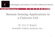 Scientific Fishery Systems, Inc. - 1 - Remote Sensing Applications in a Fisheries GIS Dr. Eric O. Rogers Scientific Fishery Systems, Inc. Technologies
