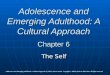 Adolescence and Emerging Adulthood: A Cultural Approach Chapter 6 The Self Adolescence and Emerging Adulthood: A Cultural Approach by Jeffrey Jensen Arnett