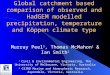 Global catchment based comparison of observed and HadGEM modelled precipitation, temperature and Köppen climate type Murray Peel 1, Thomas McMahon 1 &