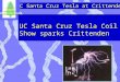 UC Santa Cruz Tesla at Crittenden SCIPP UC Santa Cruz UC Santa Cruz Tesla Coil Show sparks Crittenden