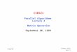 CSE621/JKim Lec4.1 9/20/99 CSE621 Parallel Algorithms Lecture 4 Matrix Operation September 20, 1999