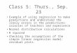 Class 5: Thurs., Sep. 23 Example of using regression to make predictions and understand the likely errors in the predictions: salaries of teachers and