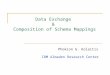 Data Exchange & Composition of Schema Mappings Phokion G. Kolaitis IBM Almaden Research Center