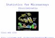 Discrimination Class web site:  Statistics for Microarrays