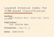 1 Layered Interval Codes for TCAM-based Classification Author: Anat Bremler-Barr, David Hay, Danny Hendler Publisher: IEEE INFOCOM 2009 Presenter: Chun-Yi
