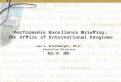 1 Lee G. Sternberger, Ph.D. Executive Director May 19, 2005 Performance Excellence Briefing: The Office of International Programs