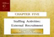 5-1 CHAPTER FIVE Staffing Activities: External Recruitment Screen graphics created by: Jana F. Kuzmicki, PhD Troy State University-Florida and Western