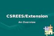 CSREES/Extension An Overview. OrganizationOrganization Role and ScopeRole and Scope GeographyGeography CSREES and Extension