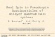 Real Spin in Pseudospin Quasiparticles of Bilayer Quantum Hall systems B. Roostaei, H.A. Fertig,K. Mullen 1)Department of Physics and Astronomy,University