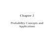 Chapter 2 Probability Concepts and Applications. Probability A probability is a numerical description of the chance that an event will occur. Examples: