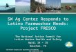 CDC/NIOSH Cooperative Agreement U50 OH07541  SW Ag Center Responds to Latino Farmworker Needs: Project FRESCO The National Action Summit