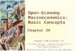 Open-Economy Macroeconomics: Basic Concepts Chapter 29 Copyright © 2001 by Harcourt, Inc. All rights reserved. Requests for permission to make copies of