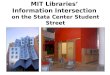 MIT Libraries’ Information Intersection on the Stata Center Student Street