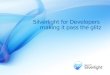 Silverlight for Developers making it pass the glitz
